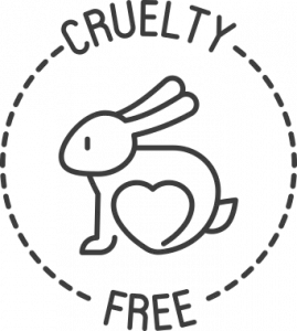 a stencil bunny and heart logo