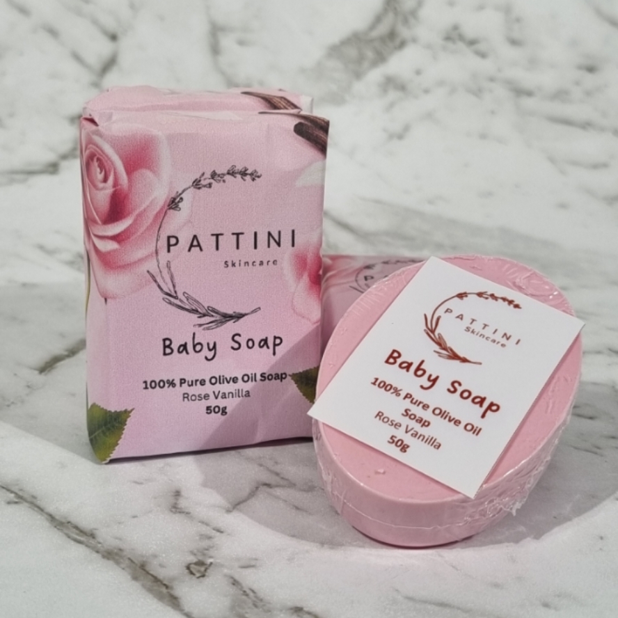 Baby Soap Rose Vanilla by Pattini Skincare in 50g