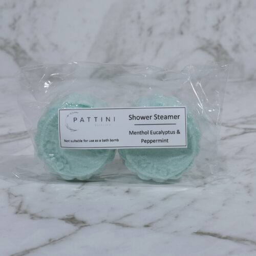 Shower Steamer Menthol Eucalyptus & Peppermint by Pattini Skincare in Duo