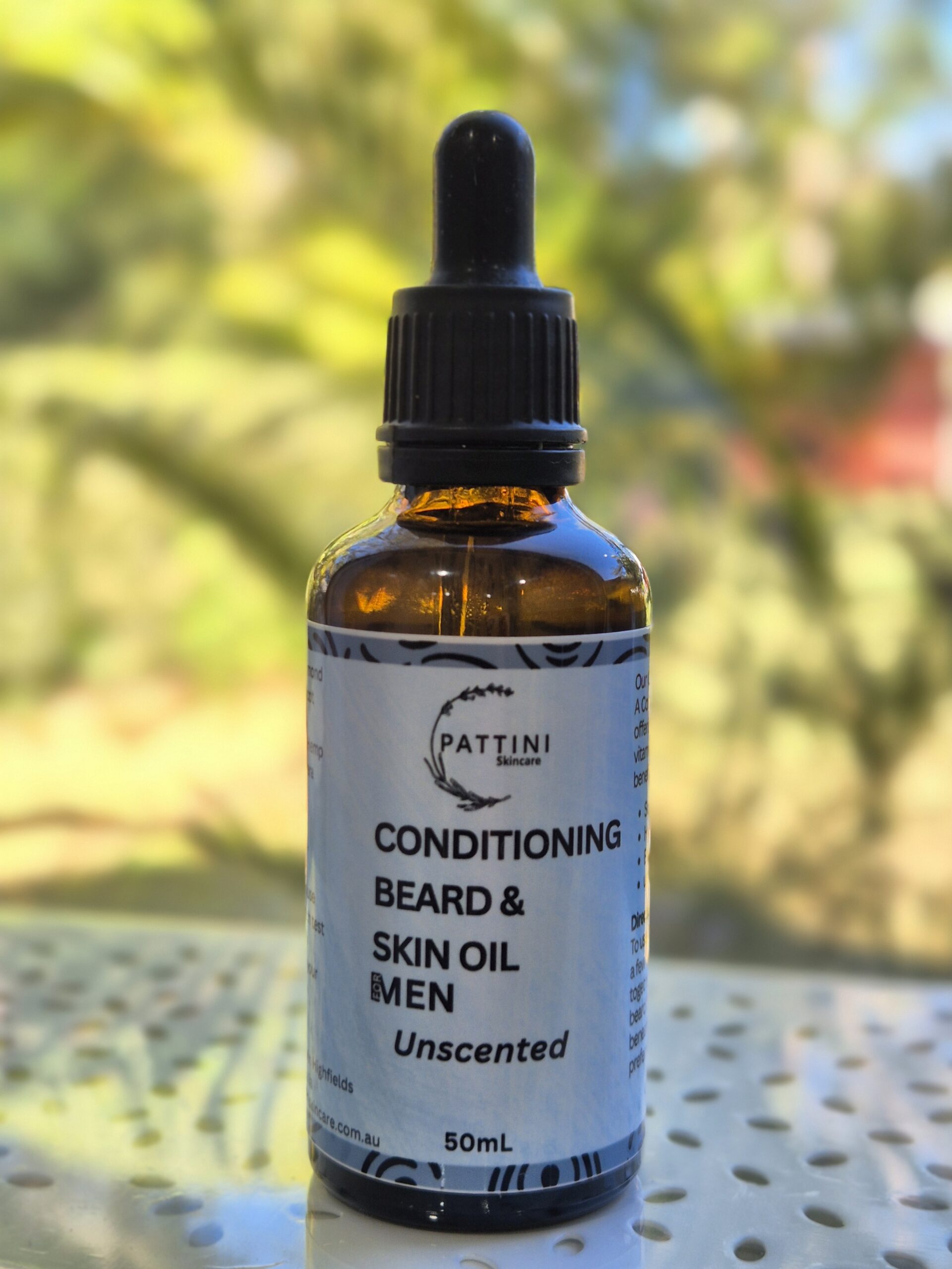 Pattini Skincare Conditioning Beard & Skin Oil for Men 50ml Unscented Picture