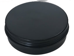 Sleek Matt Black Aluminium travel tin