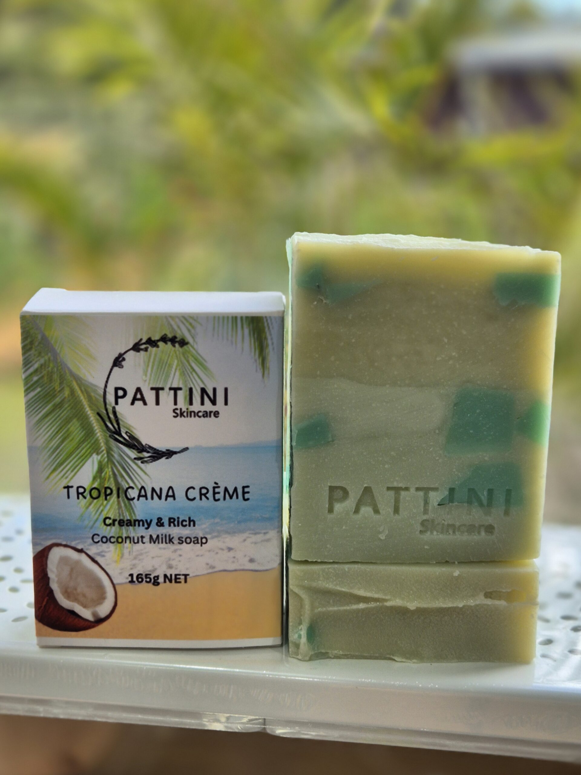 Patttini Skincare Tropicana Creme: Premium Handmade Coconut Milk Soap Bar | Natural & Moisturizing Skincare (Australia) picture