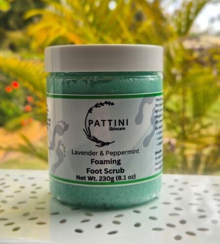 Lavender Peppermint Foaming Foot Scrub
