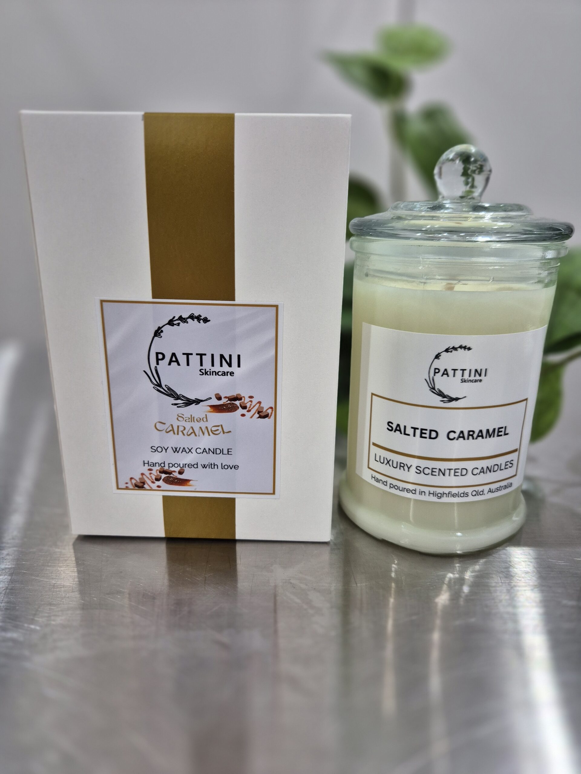 Salted Caramel Large Soy Candle